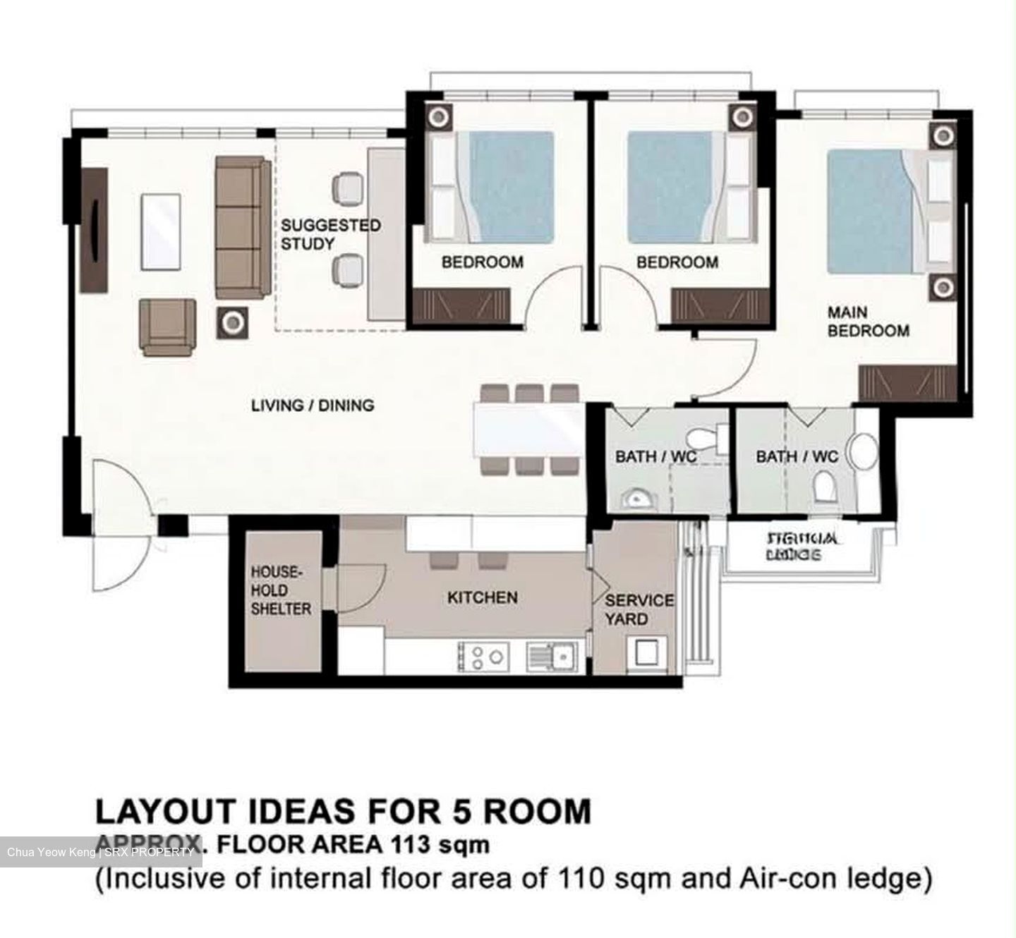 Blk 437A West Edge @ Bukit Batok (Bukit Batok), HDB 5 Rooms #602577501